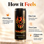 Soulfire | Kanna Social Elixir | Peach Citrus | 12oz 4-pack